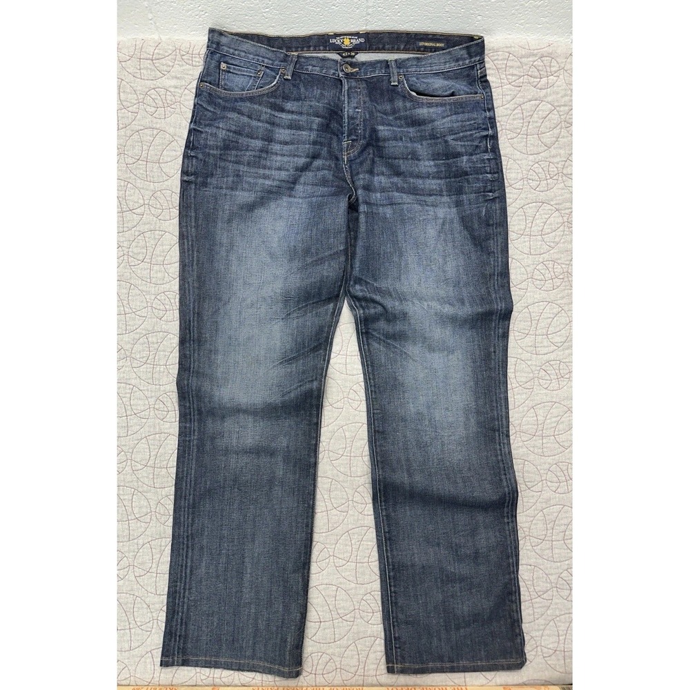 Lucky Brand 227 XL Original Boot Jeans Mens 42x36 Blue Medium Wash Bootcut Denim